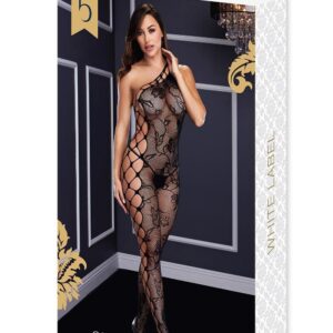 Baci Off the Shoulder Bodystocking Black, OS
