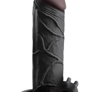 FANTASY X-TENSIONS VIBRATING REAL FEEL 2 INCH EXTENSION BLACK