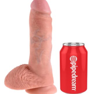King Cock 8 Inch Cock with Balls Light