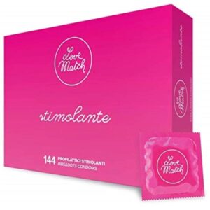 Love Match Stimulating Condoms - 144 pack