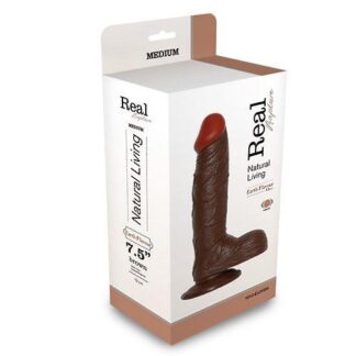 Vibrator - Realistic Vibrator Real Rapture Brown 7.5