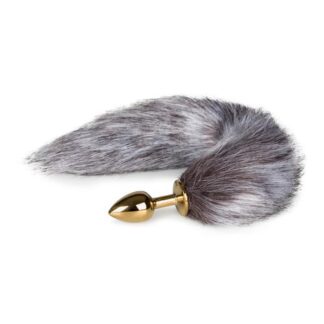 EasyToys Fox Tail Plug Gold Copper Material Straight Body