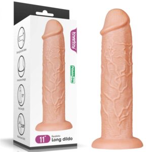 Lovetoy Realistic Long 11″ — Realistic Dildo with Suction Cup