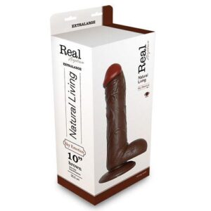 Vibrator-REALISTIC VIBRATOR REAL RAPTURE BROWN 10