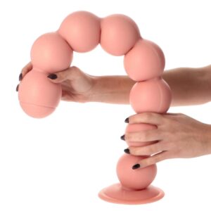 Toyz4lovers Trolltunga — PVC anal plug with eight connected spheres