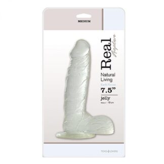 Dildo - Jelly Dildo Real Rapture Clear 7.5