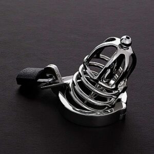 Steel Attica Chastity Cage — Metal Chastity Cage 45 mm