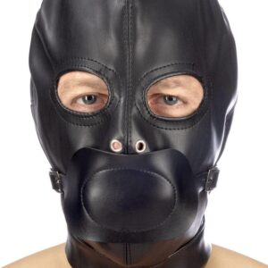 PU Fetish Eyes Hood
