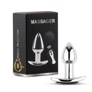Metal Butt Plug S Vibrator USB - Remote Control