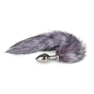 EasyToys Fox Tail Plug Silver Smooth Metal Construction