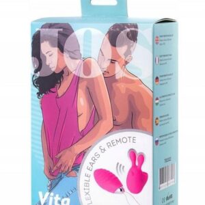 JOS VITA Finger Vibrating Egg and Vibrating Attachment, Silicone, Pink, 8.5 cm and 8 cm