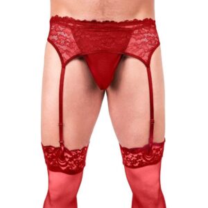 Prowler Red Lace Garter Set Medium