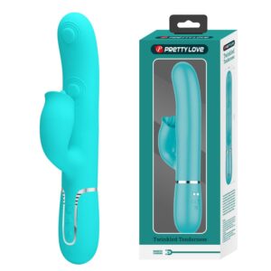 Pretty Love Gigi Light Blue — Rabbit Vibrator with 7 Vibration Modes and 7 Clitoral Stimulation Modes