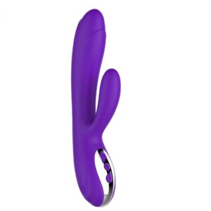 Vibrator-Joker Heating Double Vibrating Massage Stick - Purple