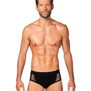 Obsessive Lingerie-M101 Black Panties with Hip Cutouts