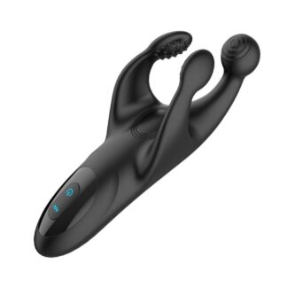 Tapping and vibrating penis stimulator