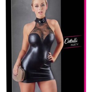Cottelli PARTY Dress with Lace XL Wet Look