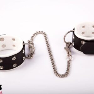 Handcuffs - Women's leg shackles, white