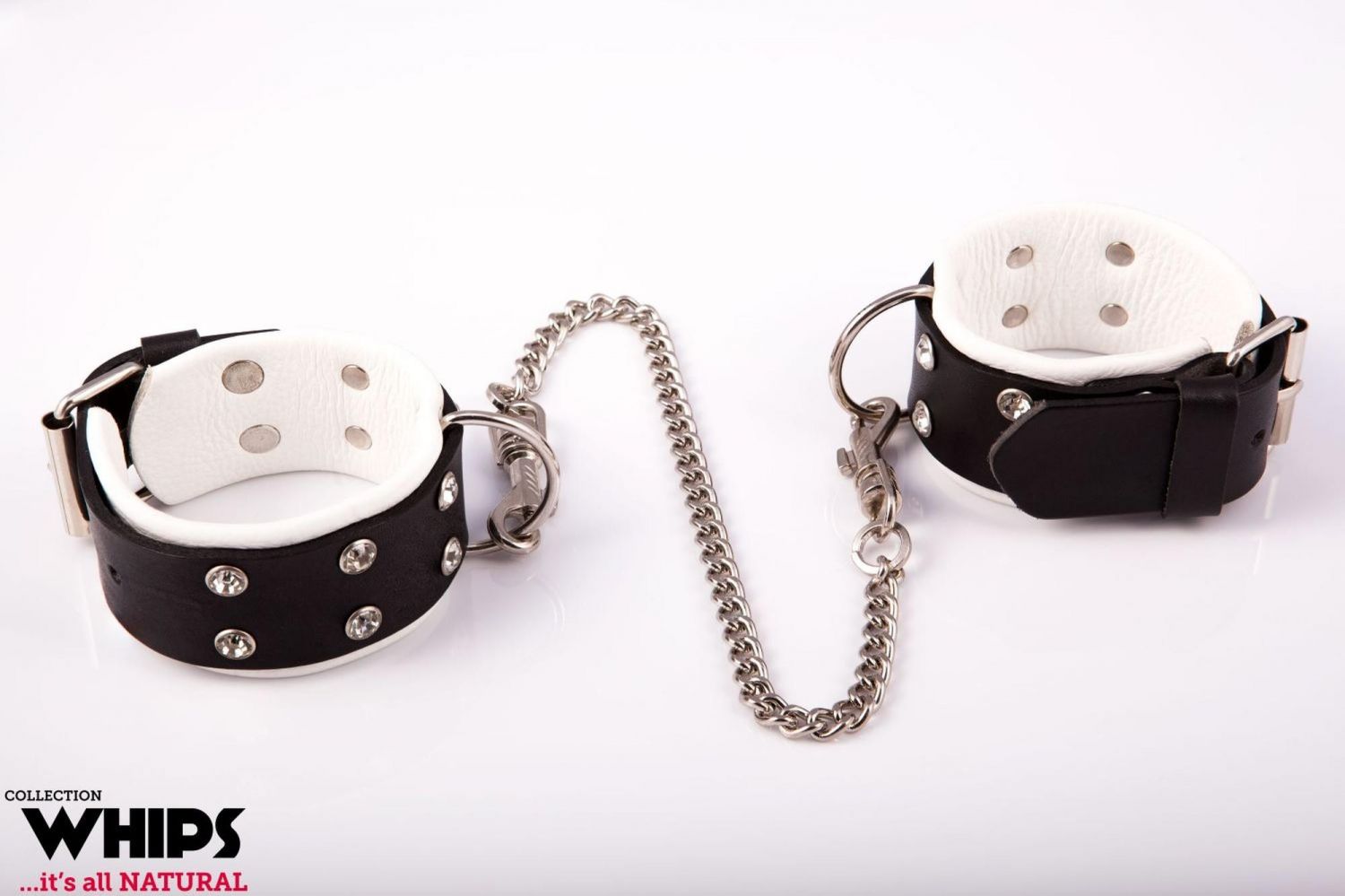 Handcuffs - Women's leg shackles, white