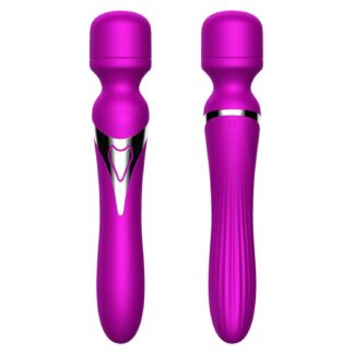 Stimulator-Silicone Dual Massager USB 7+7 Function Purple