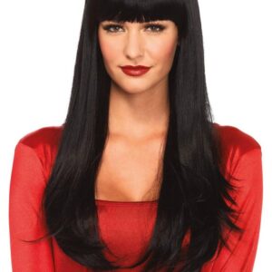 Bangin' long straight wig Black