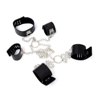 Constricting Chain Hogtie Black