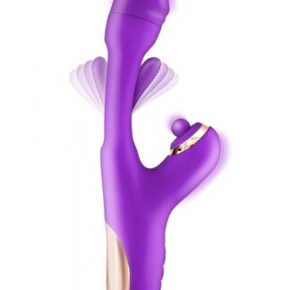 Joyfully 3-in-1 Rabbit Vibrator with Tapotem purple