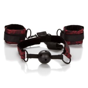 Calexotics Scandal Breathable Ball Gag With Cuffs