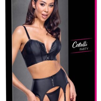 Top Set rhinestone zip S