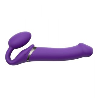 VIBRATING STRAP-ON - L - PURPLE