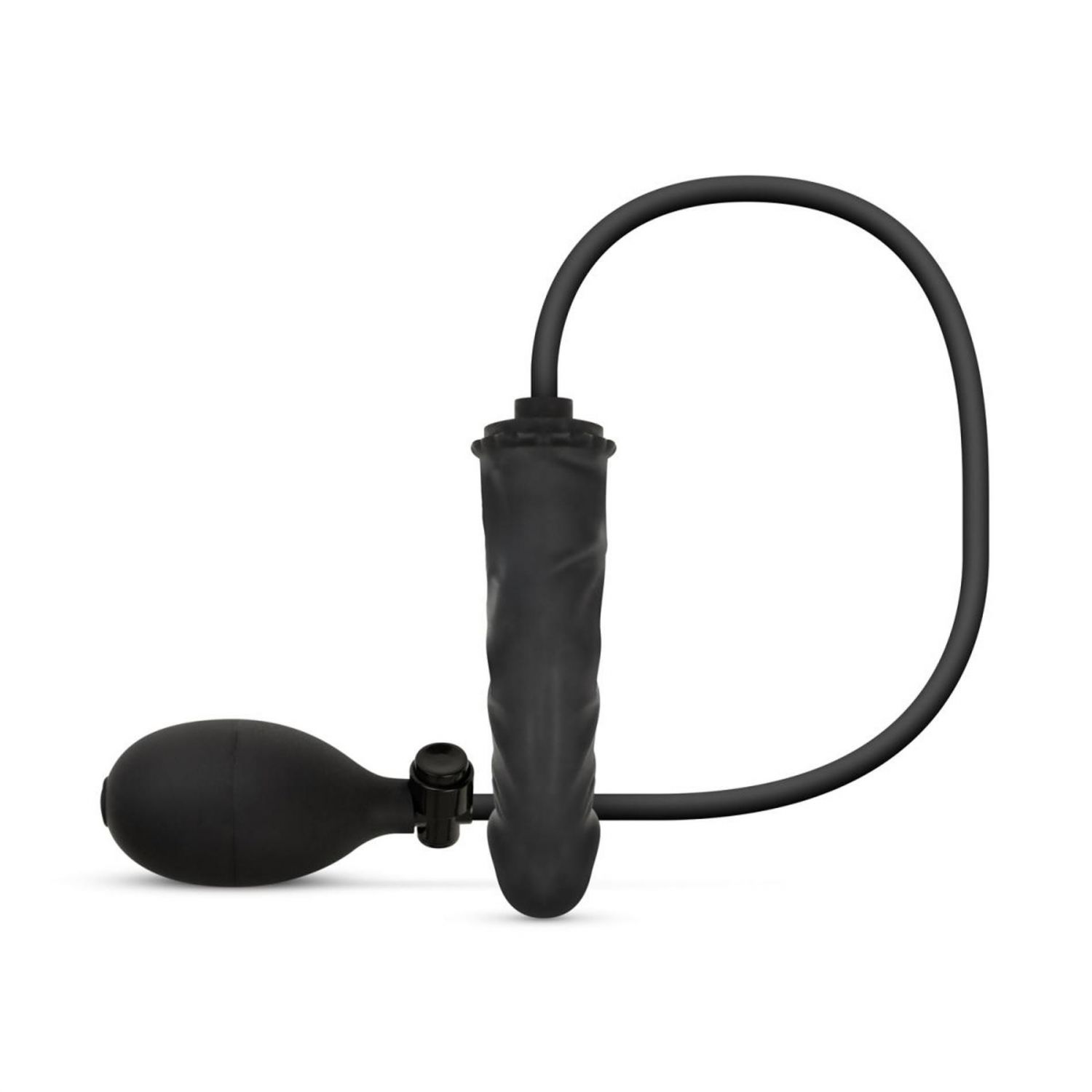 Anal Collection - Inflatable Dildo with Pump 14.5 cm - Black