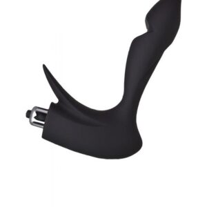 Erotist Prostate Massager – silicone prostate massager, black, 14.4 cm