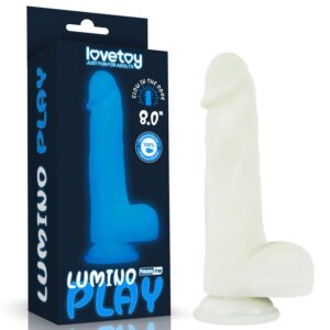 Lovetoy Lumino Play Dildo Straight Suction Base