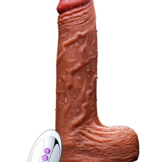 Silicone Vibrator, Vibration 10, Rotation, Telescopic, Heating, 21cm