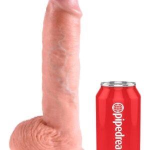 King Cock 10 Inch Cock with Balls Light
