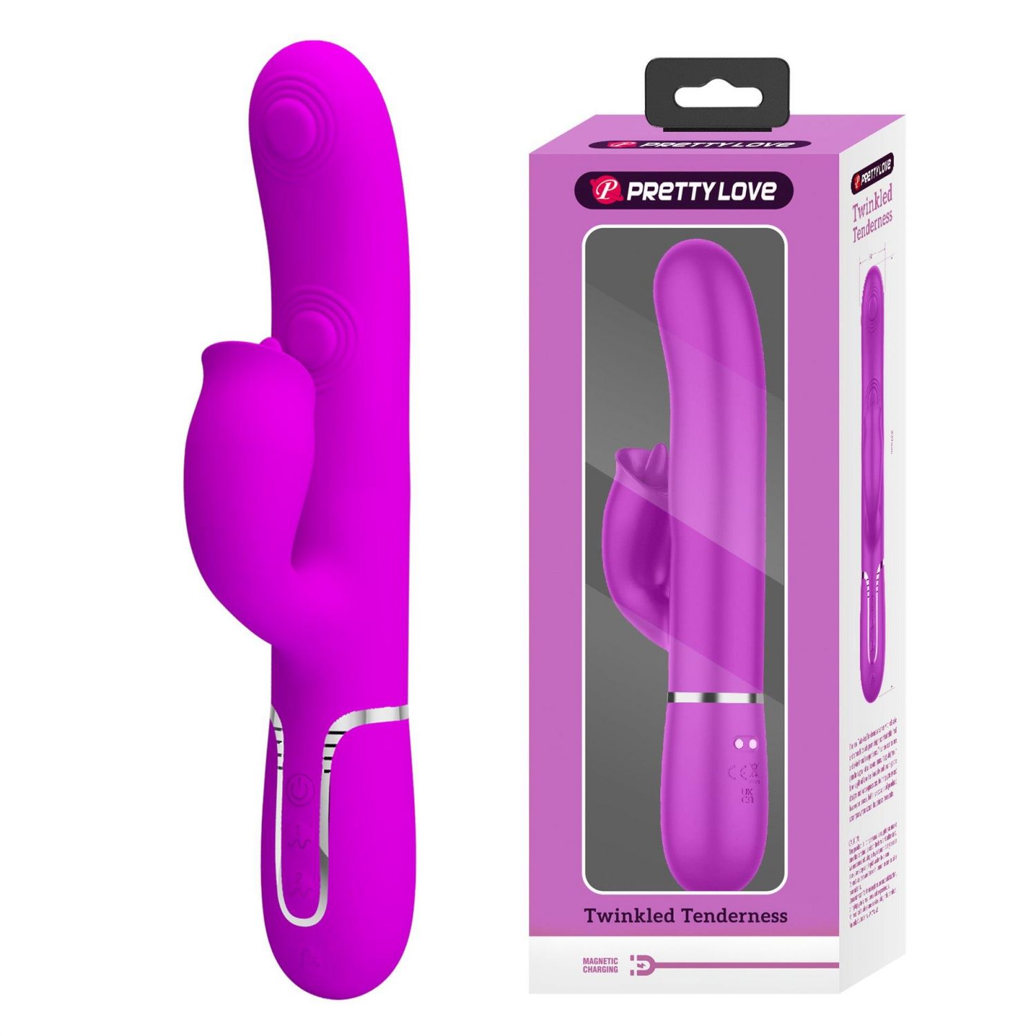 Pretty Love Gigi Purple — Rabbit Vibrator with 7 Vibration Modes and 7 Clitoral Stimulation Modes