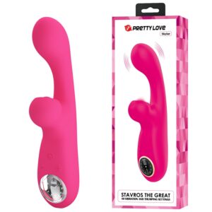 PRETTY LOVE - Skylar Pink, 10 Vibration Functions, 10 Thumping Functions, 9 Speed Levels