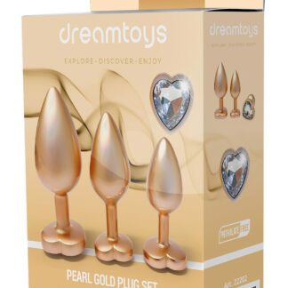GLEAMING LOVE MATTE GOLD PLUG SET