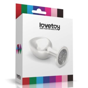 Lovetoy Large Silver Plug Blunt Tip Flared Base