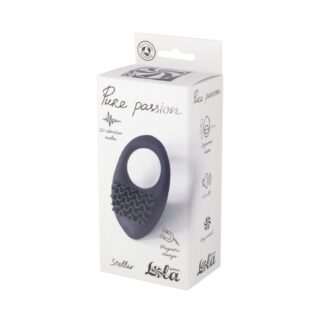 Rechargeable Vibro Cock Ring Pure Passion Stellar Black
