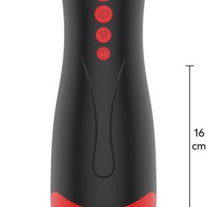 Masturbator Vibrating & Squeeze Black