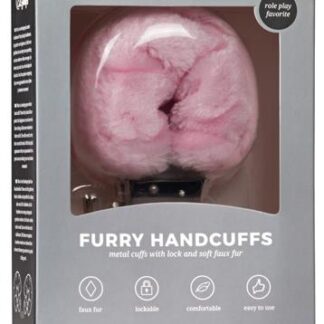 EasyToys Furry Handcuffs - Pink Plush