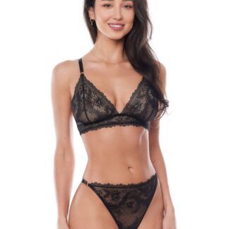 LORETTA BLACK L/XL (BRA & THONG / BRA & THONG)