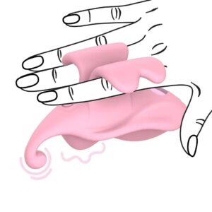 Dual Finger Vibrator - Pink