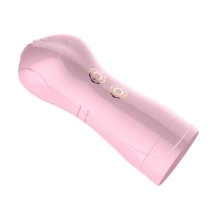 Masturbator - Vibrating and Flashing Masturbation Cup USB 7+7 Function / Talk Mode (Pink)