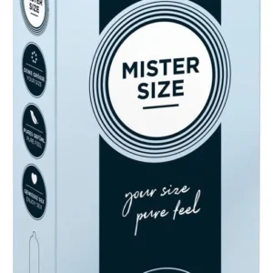 MISTER SIZE 60 mm - Pack of 10 Thin Latex Condoms