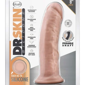 Dr. Skin Silicone Dr. Shepherd 8 Inch Dildo with Suction Cup Vanilla