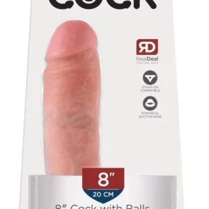 King Cock 8 Inch Realistic PVC Dildo