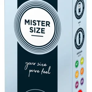 MISTER SIZE 60 mm - Pack of 10 Thin Latex Condoms