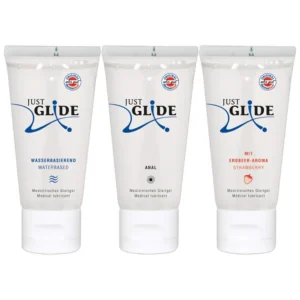 Just Glide 3x50 ml — Water-Based Lubricant Variety Pack
